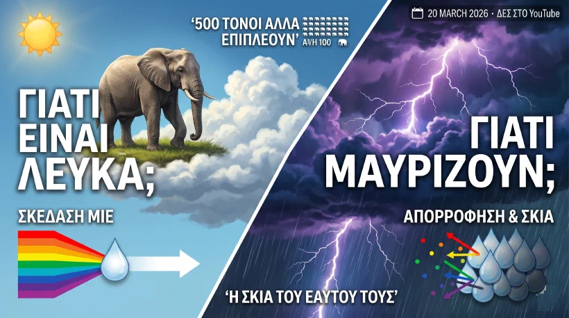Γιατί τα Σύννεφα είναι Λευκά; Και Γιατί Μαυρίζουν Πριν τη Βροχή;