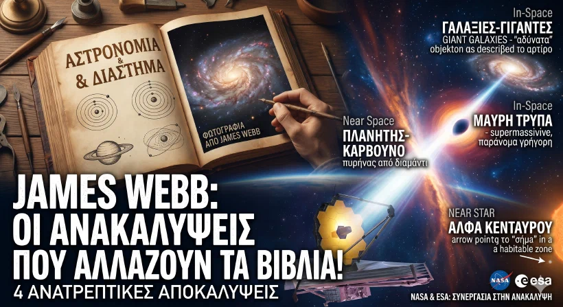 James Webb: Οι Ανακαλύψεις που Ξαναγράφουν τα Βιβλία της Αστρονομίας