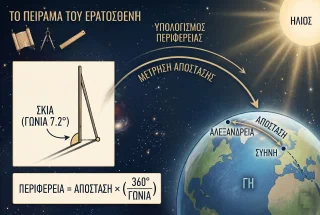 Το Πείραμα του Ερατοσθένη: Πώς Μέτρησε τη Γη με ένα Ραβδί