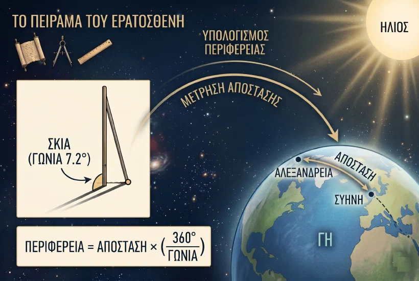 Το Πείραμα του Ερατοσθένη: Πώς Μέτρησε τη Γη με ένα Ραβδί